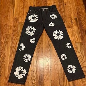 Denim Tears cotton wreath jeans Navy blue W:31 L:32